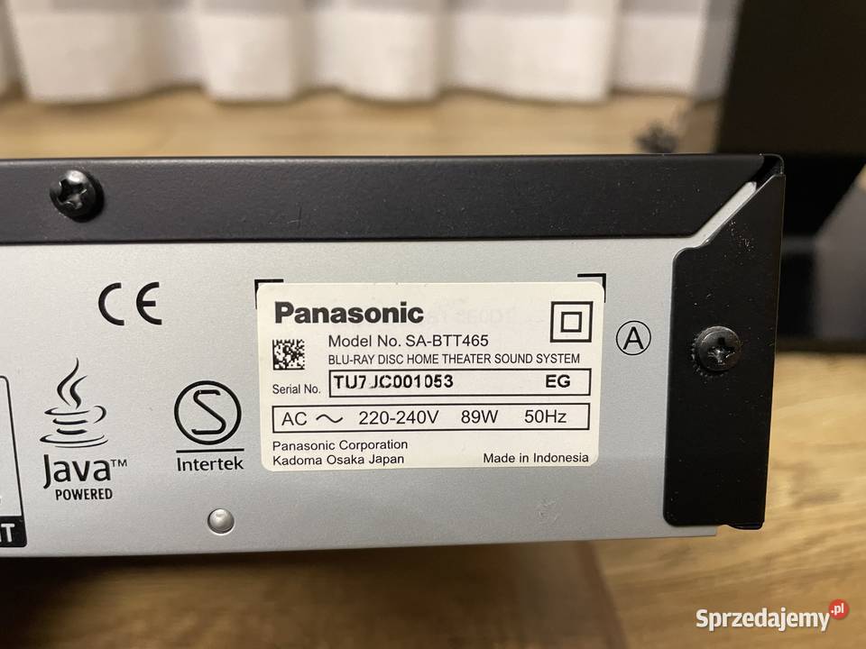 Kino Domowe Panasonic SABTT465 zestaw 5.1 Inowrocław