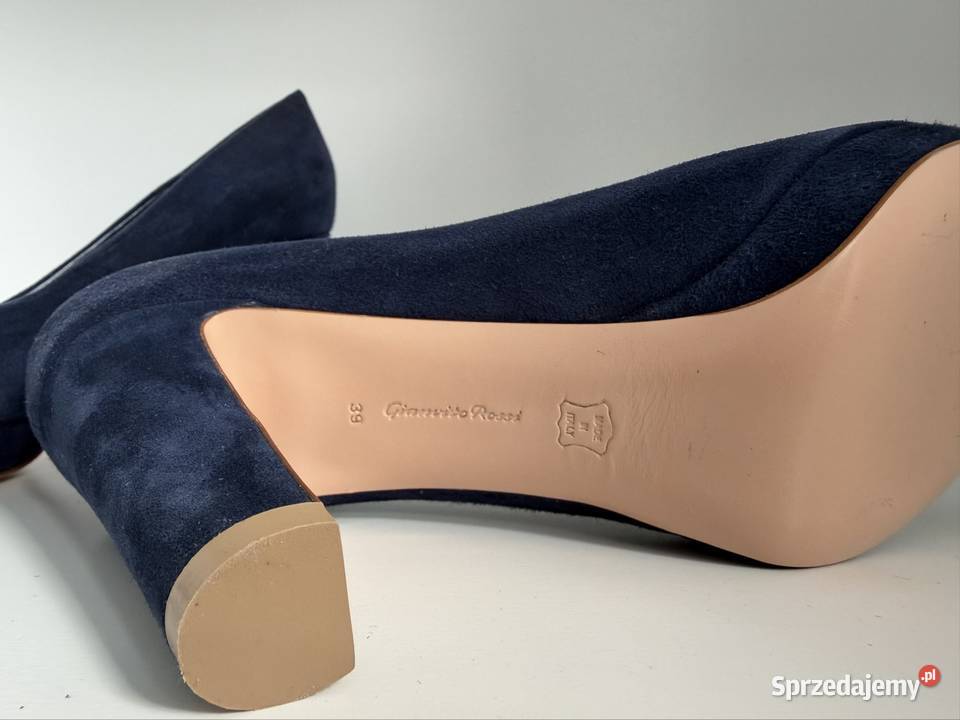Boskie Zamszowe Gianvito Rossi peeptoe dolnośląskie Jelenia Góra