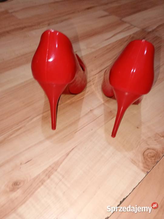 buty damskie 37 szpilki na obcasie 10 czerwone Szczecin