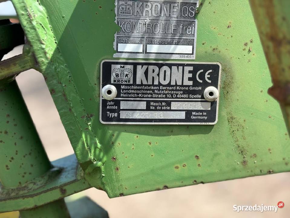 Zgrabiarka Krone KS 421 13 nieuszkodzony