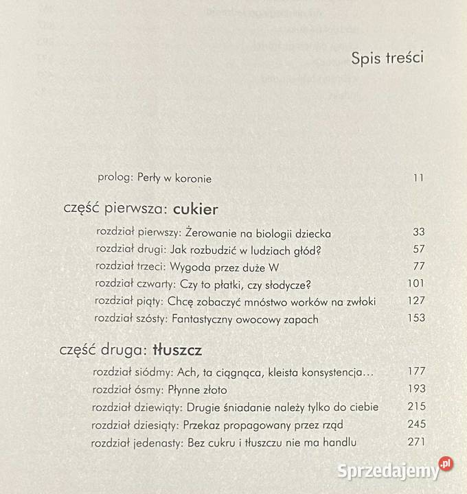 Cukier sól tłuszcz uzależniają nas koncerny Poznań sprzedam