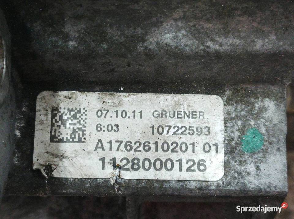 SKRZYNIA BIEGÓW 18 CDI A1762610201 MercedesBenz Skrzynie biegów manualne