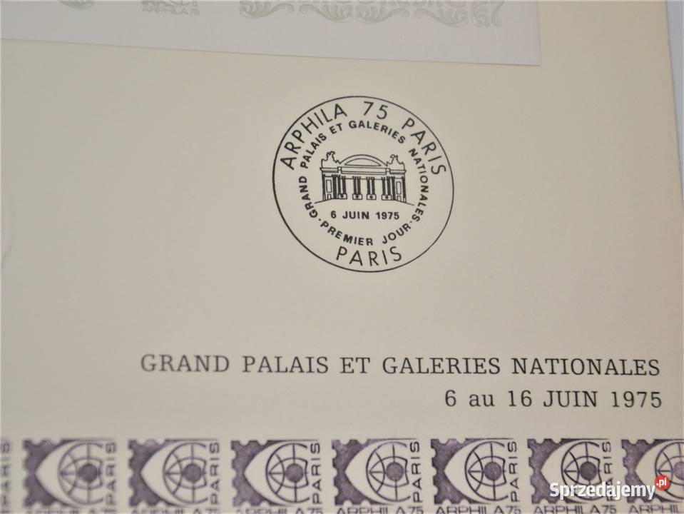 Bloczek 4 znaczki Arphila 75 nagrody Wystawy Filatelistyka Warszawa