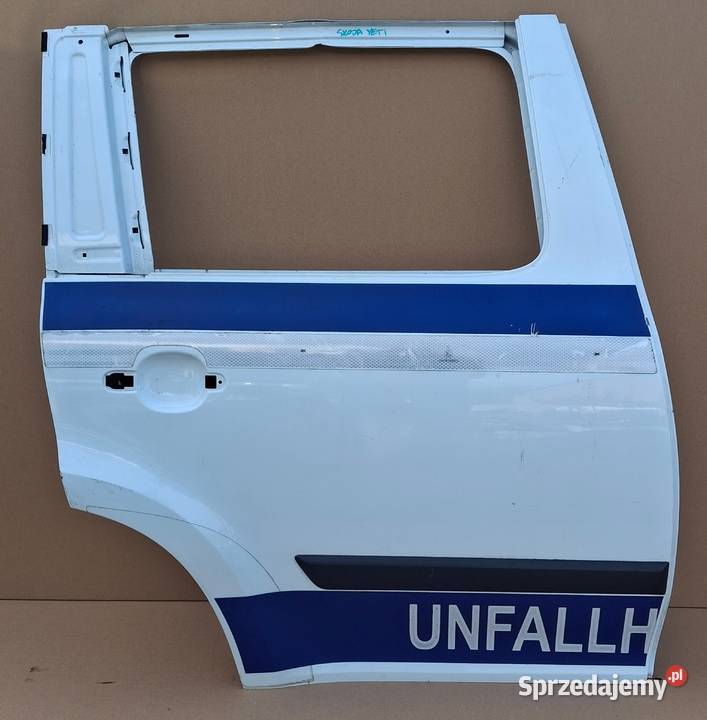 SKODA YETI DRZWI PRAWY TYŁ PRAWE TYLNE 5L0833312 Bieleń