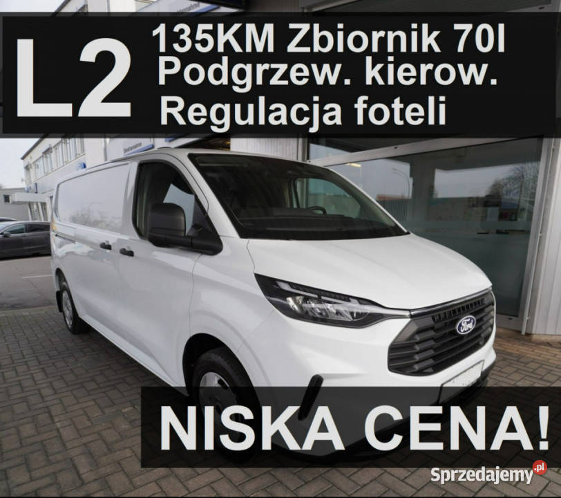Ford Transit Custom L2 136 Full Led Kamera Niska Ford Szczecinek sprzedam