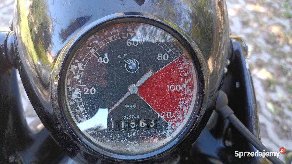 BMW R12 z wózkiem bocznym 1938 Chełm