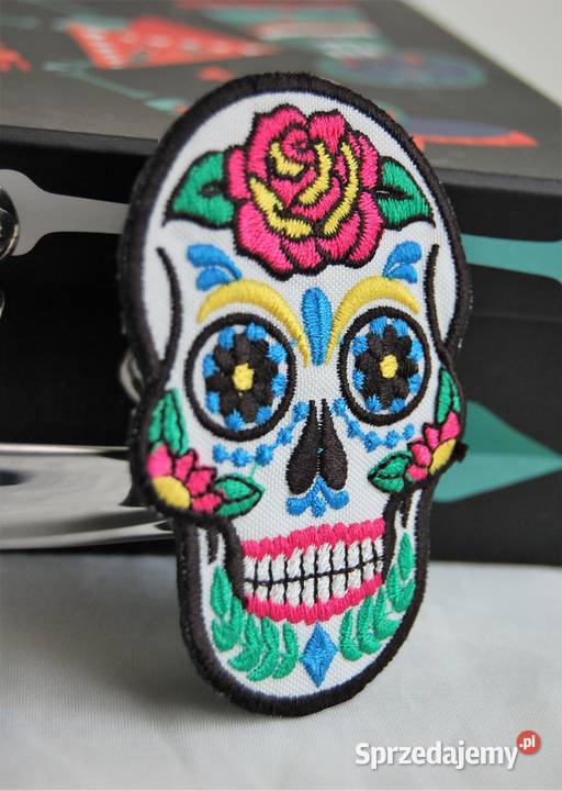 Naszywka naprawowanka czaszka Santa Muerte Lublin