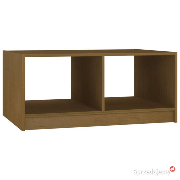 Stolik kawowy miodowy brąz 75x50x335 drewno Warszawa