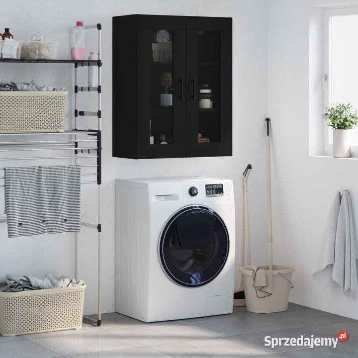 Szafka wisząca czarna 695x34x90 WM828501 Warszawa