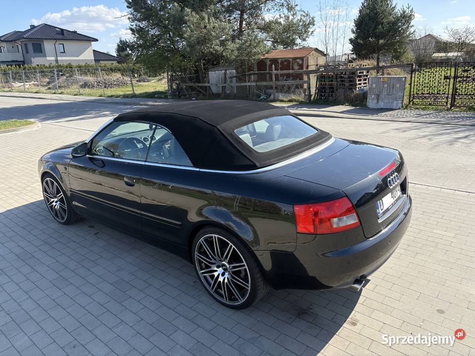 Audi A4 cabrio 30 benzyna V6 2002 skóra klima wspomaganie kierownicy Jelcz-Laskowice