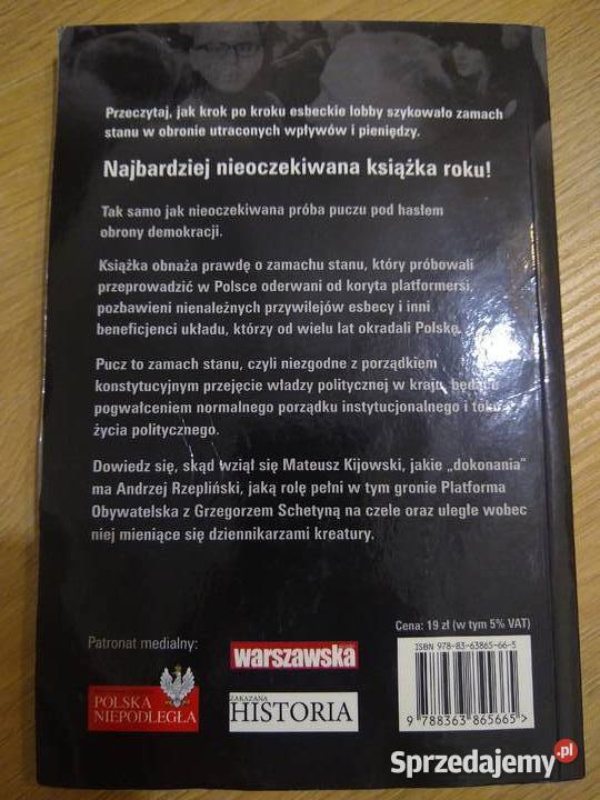 Bogdan Konopka Pucz czyli nieudana Nocna Zmiana Rok wydania 2017 Pozostałe Dłutów