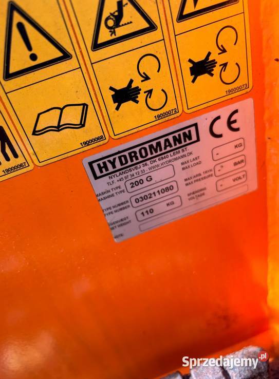 Solarka piaskarka hydrauliczna Hydromann 200 G Pozostałe Kłobuck
