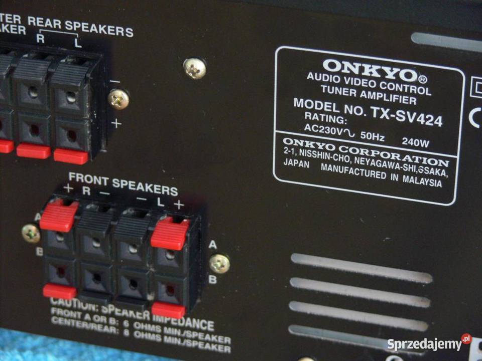 Amplituner Onkyo TXSV424 mocny 240 wat WYSYŁKA Jasło