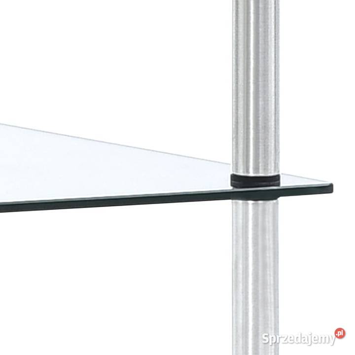 vidaXL 4poziomowa półka przezroczysta 40x40x100 Półki Warszawa
