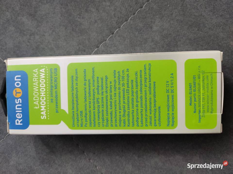 Ładowarka samochodowa Nowa Nieużywana