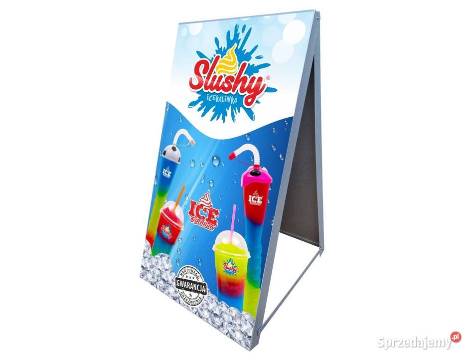 Potykacz reklamowy SLUSHY 100x50 metalowy świętokrzyskie Sandomierz