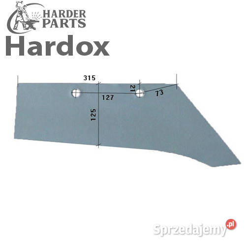 Lemiesz 300hektarów HARDOX 436P części do pługa Suwałki