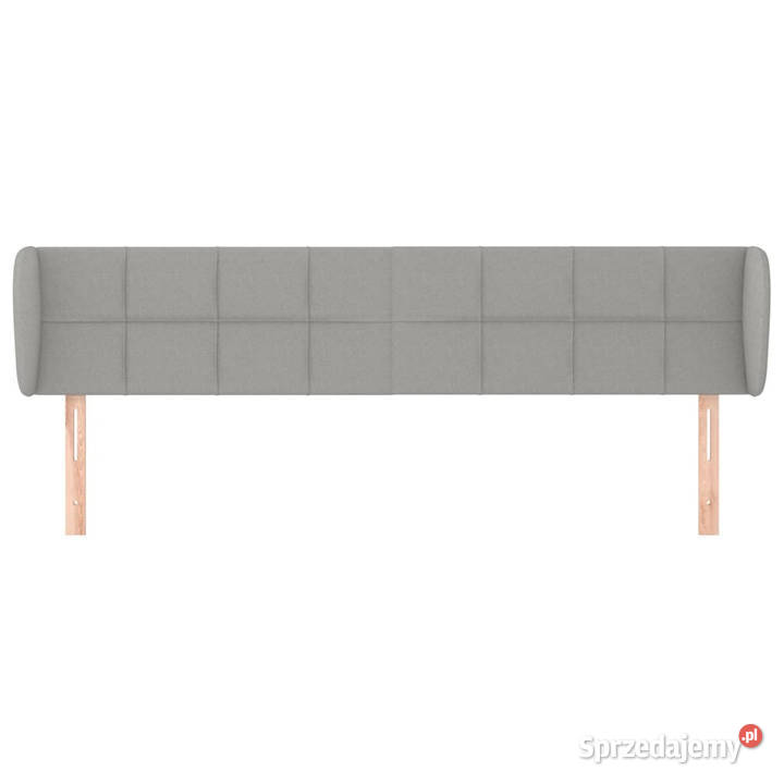 Zagłówek uszak jasnoszary 163x23x7888 tkanina Warszawa