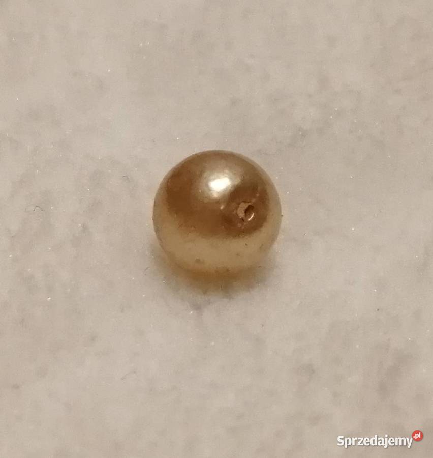 Koralik 6mm jasno złoty 1 Kreatywne Biżuteria Czeladź
