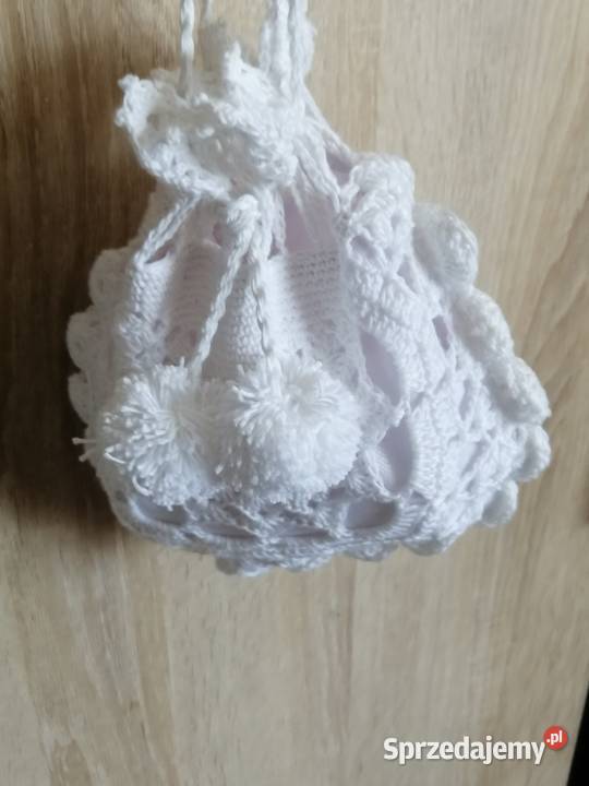 Torebka komunijna biała komplet z mitenkami Katowice sprzedam