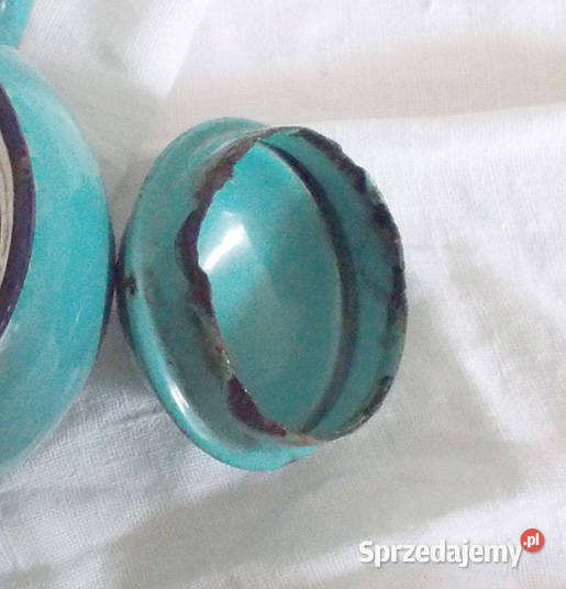 prl dzbanuszek z metalu turkusowy dzbanuszek Szczecin sprzedam