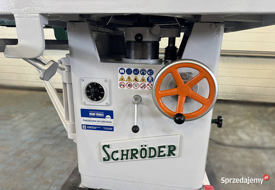 Frezarka dolnowrzecionowa SCHRODER wózkiem pomorskie Sierakowska Huta