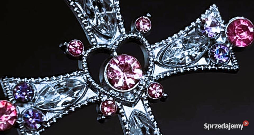 Naszyjnik Krzyżyk Wisiorek Zawieszka Metal Zegarki i Biżuteria Poraj sprzedam