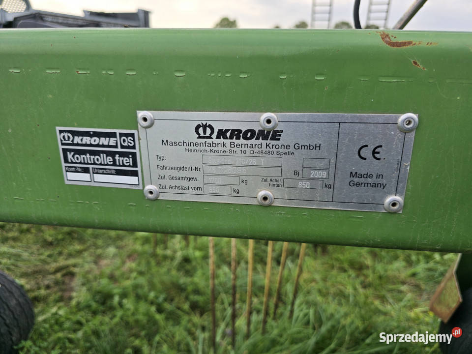 Zgrabiarka dwukaruzelowa KRONE Swadro 71026T Krone podlaskie Baliki