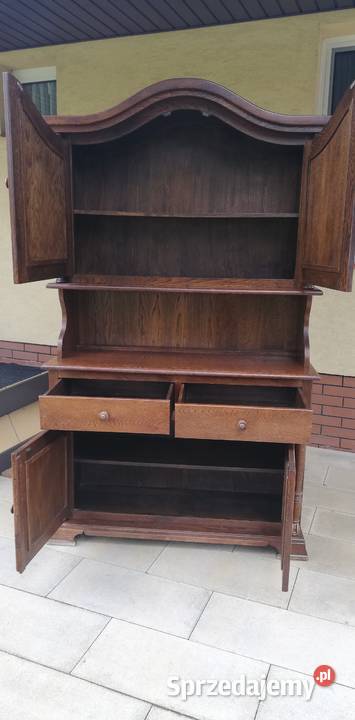 Kredens holenderski stylowy drewniany witryna Sulbiny