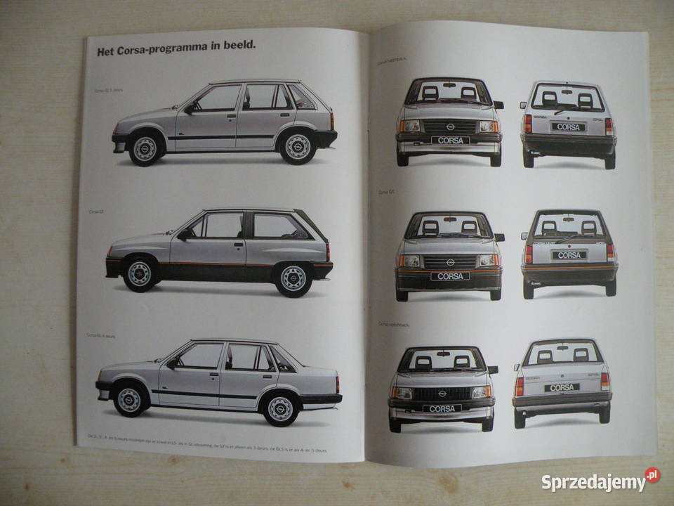 OPEL CORSA FOLDER PROSPEKT KATALOG Andrychów