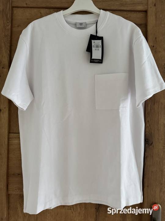 Tshirt koszulka męska S Carry bawełna biała z Częstochowa