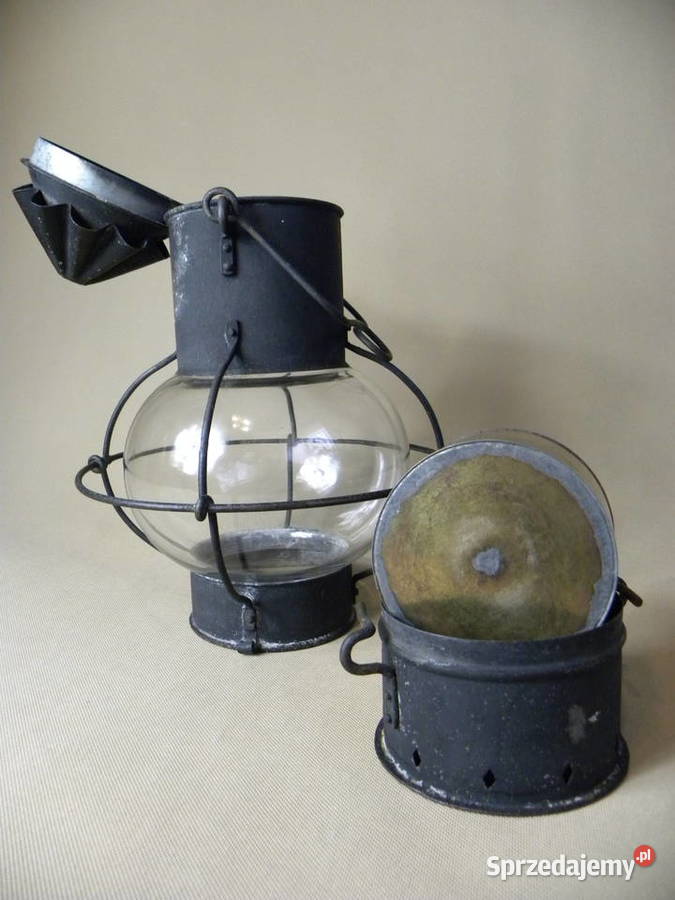 Stara lampa naftowa okrętowa lampa żaglowca dolnośląskie Legnica