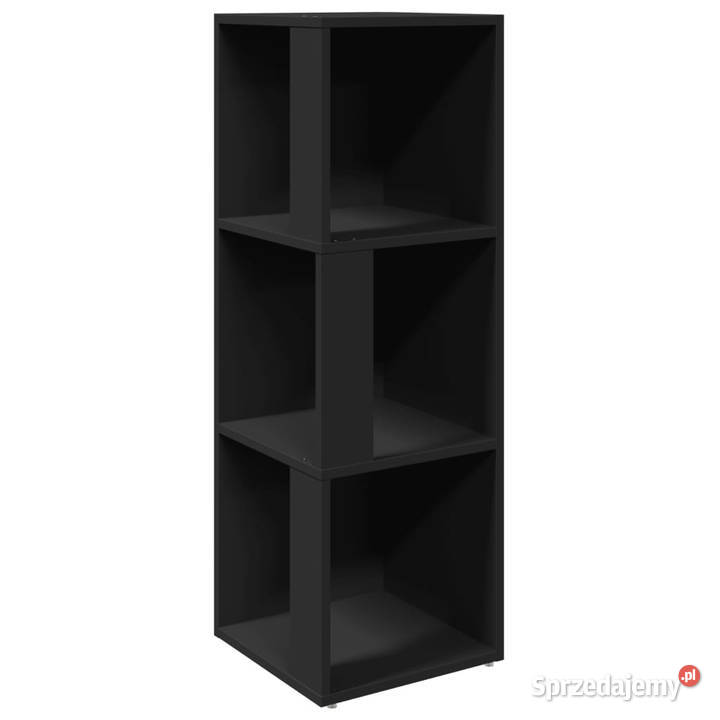 Szafka narożna czarna 33x33x100 materiał Warszawa