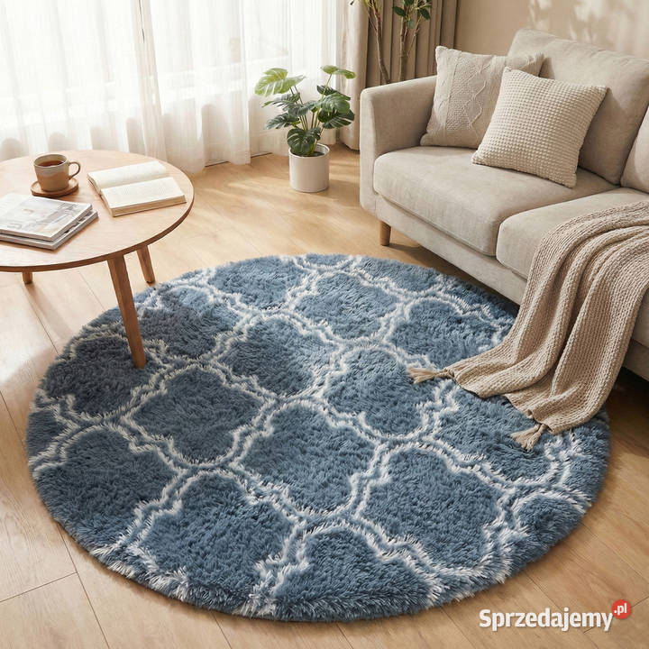 Dywan okrągły do salonu shaggy DECOR Opole
