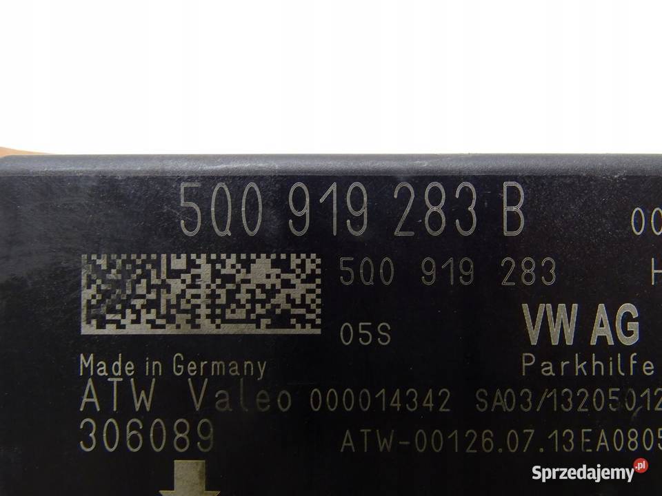 MODUŁ STEROWNIK PDC PARKOWANIA 5Q0919283B VW