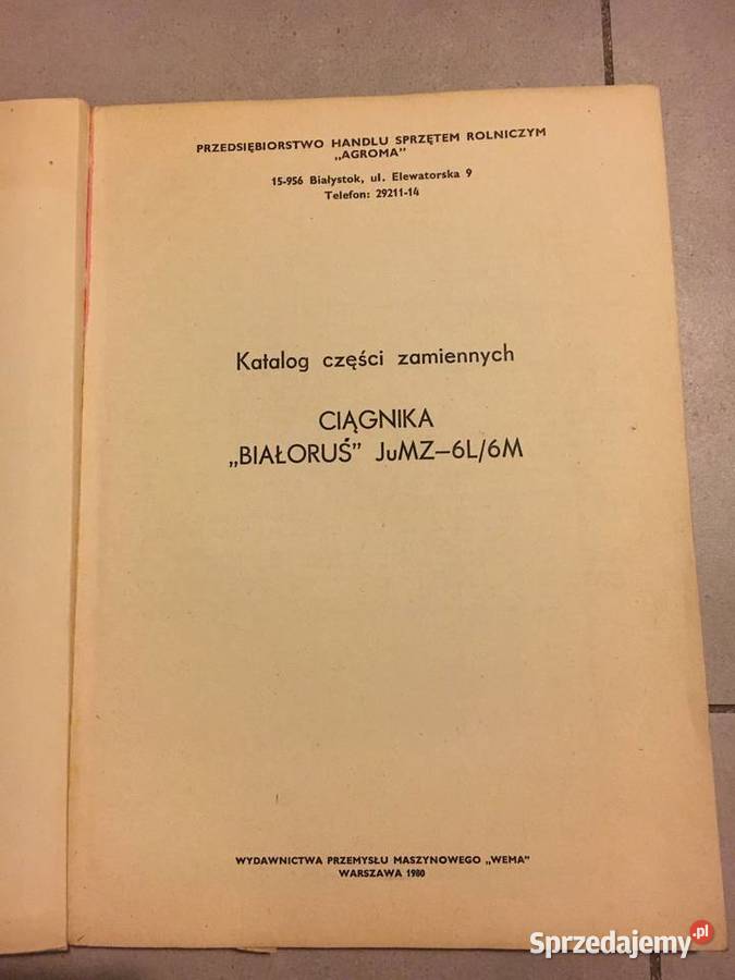 Unikatowy katalog części zamiennych do ciągnika