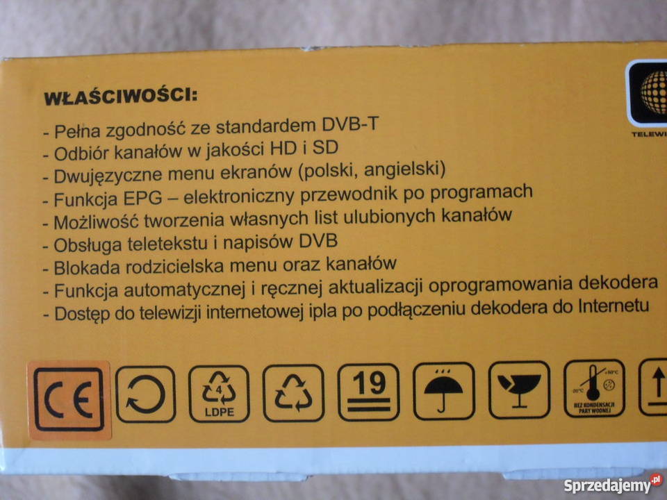 Dekoder DVB T THD 1000 mazowieckie Warszawa