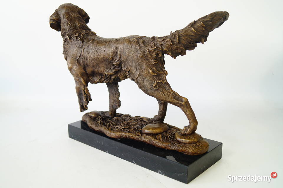 Golden Retriever Duża figura PSA pies figura z Gizałki