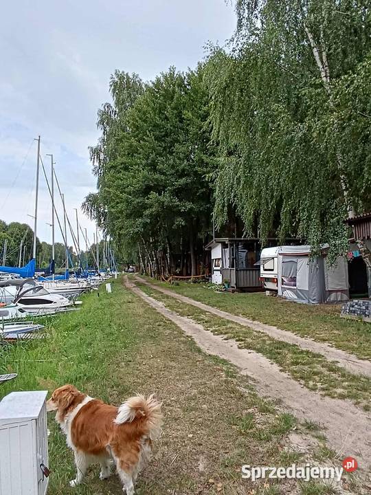 Przyczepa kempingowa samym Zalewem Sulejowskim w Barkowice Mokre