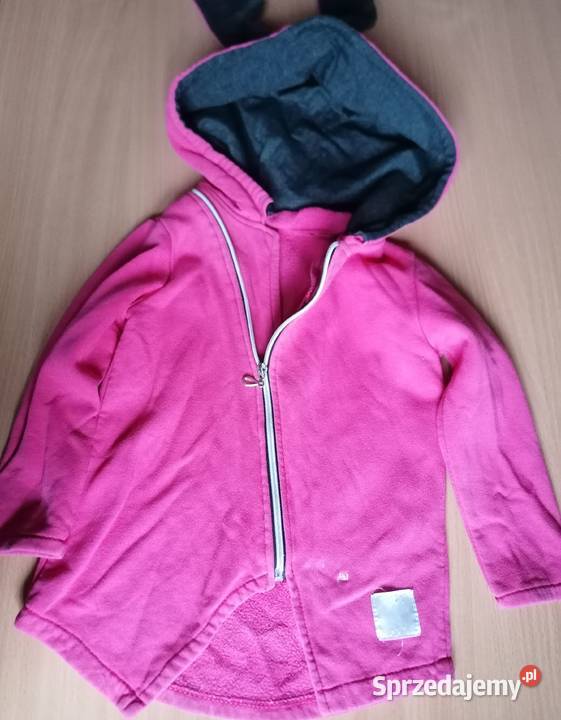 Bluza dresowa z kapturem uszy królikarozmiar 92 Bluzy sprzedam
