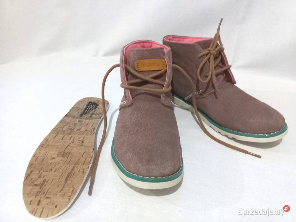 Buty brąz Trzewiki ZAMSZ r 3839 Brakeburn stan podlaskie Białystok