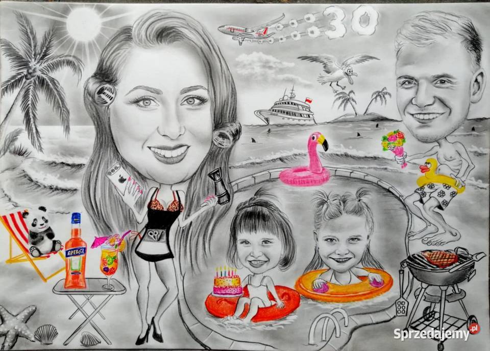 Karykatury portrety Rękodzieło Górki Wielkie