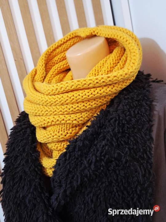 Szalo komin musztardowy mega Pozostałe Braniewo