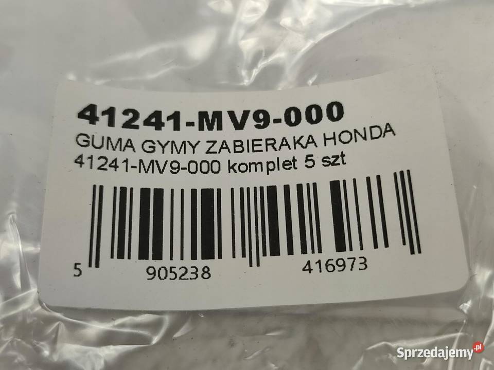 GUMY ZABIERAKA 5 HONDA CBR600F HURRICANE lubelskie