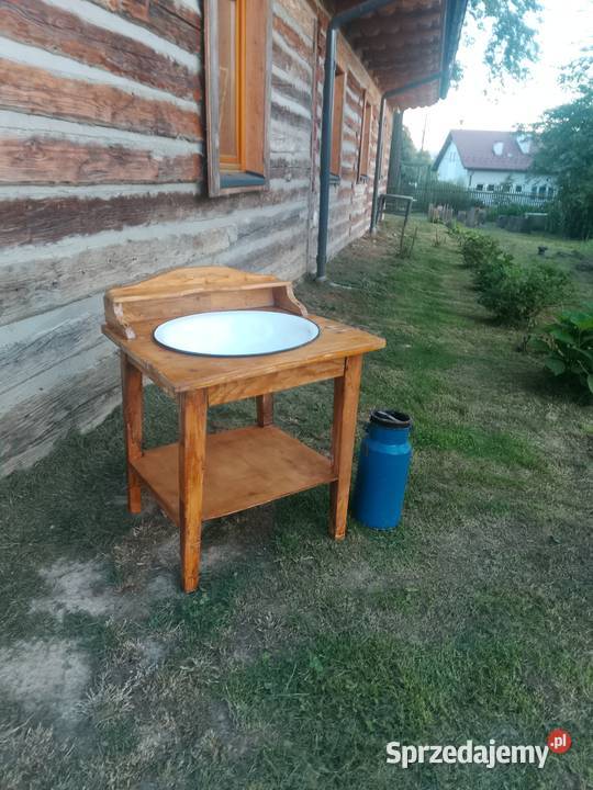 Stara umywalka drewniana Poraj