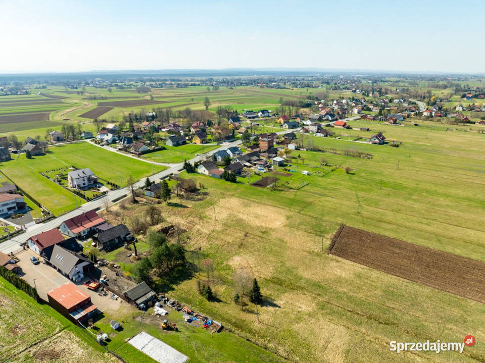Płaska działka budowlana centrum 809m2 Zabierzów Bocheński