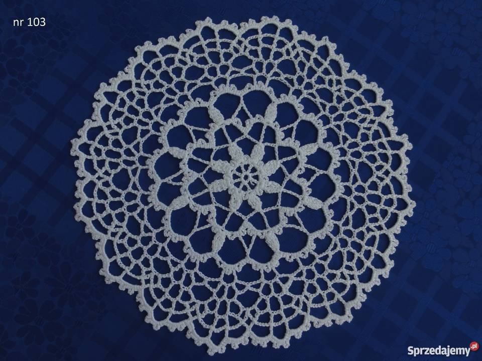 Serwetki różne robione szydełkiem na szydełku Lublin