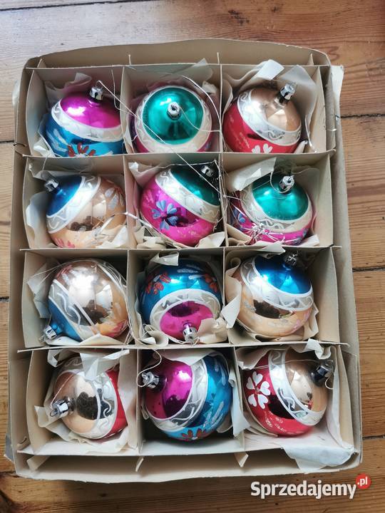 Bombki PRL 12 sztuk pomorskie Lębork sprzedam