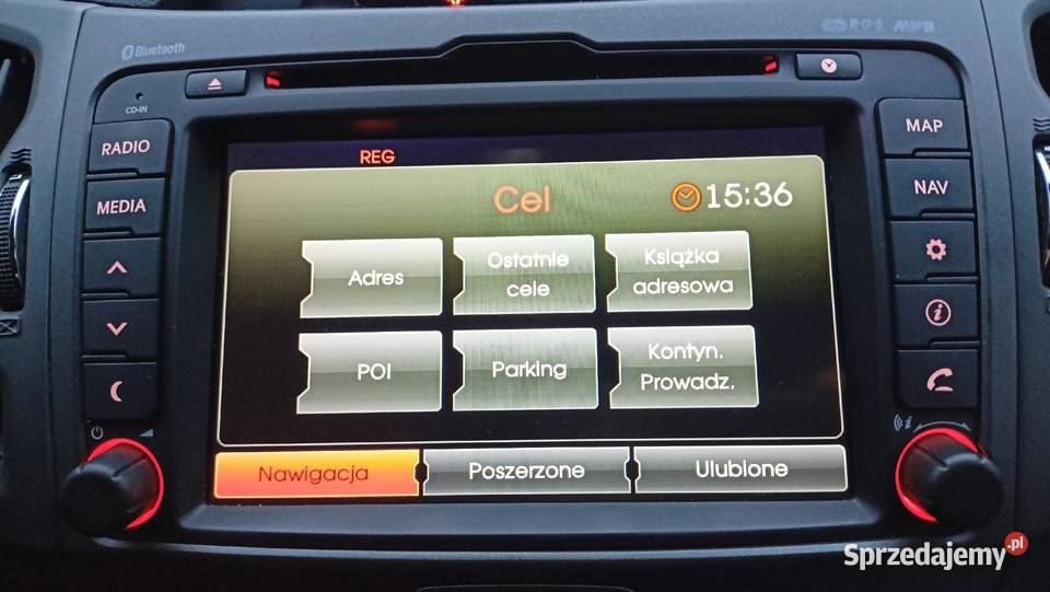 Kia Sportage polskie menu polski lektor mapy Aleksandrów Łódzki