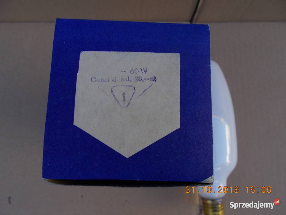 PRL STARA POLSKA ŻARÓWKA VINTAGE POLAM OF71 Warszawa